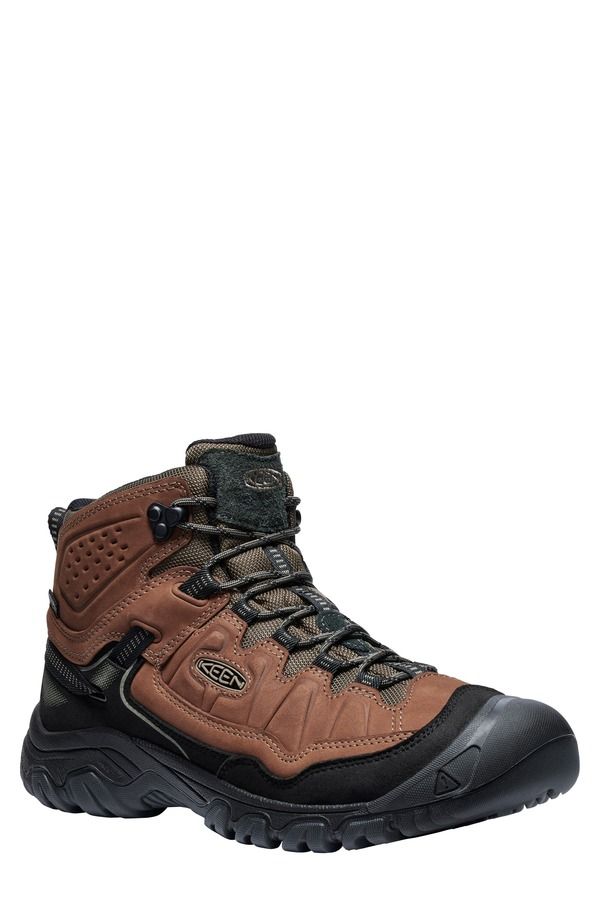キーン メンズ シューズ ブーツ・レインブーツ KEEN Targhee IV Waterproof Mid Hiking Shoe Men BISONBLACK ブラック