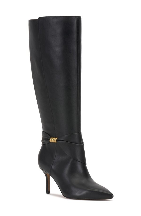 ヴィンスカムート レディース シューズ ブーツ・レインブーツ Vince Camuto Meezo Knee High Boot Women BLACK ブラック 50,280円