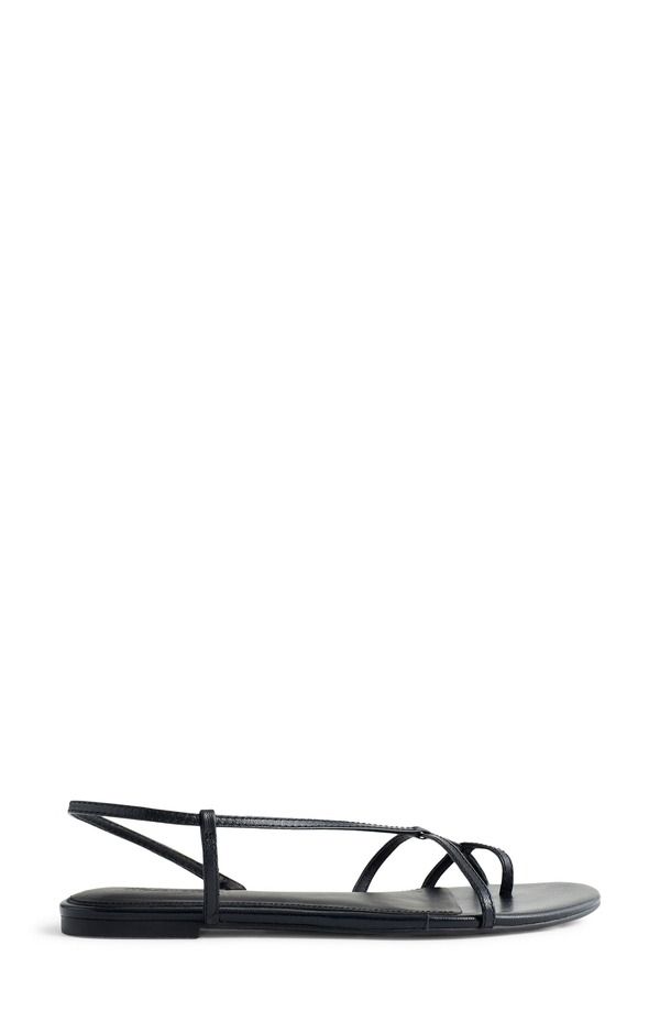 メイドウェル レディース シューズ サンダル Madewell Iggy Strappy Sandal Women TRUE BLACK ブラック
