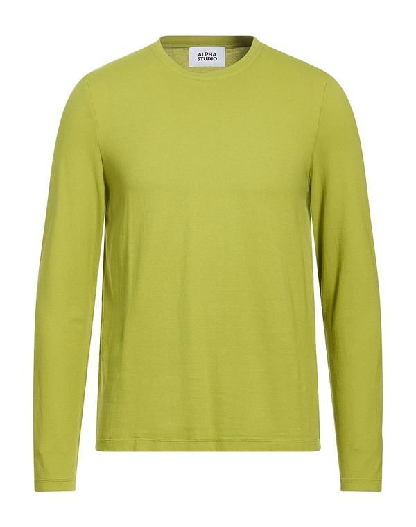 アルファス テューディオ メンズ トップス Tシャツ ALPHA STUDIO T Lime Green ライム