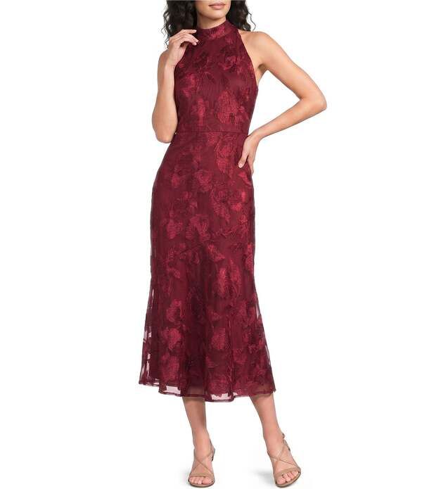 サムエデルマン レディース トップス ワンピース ミディ ノースリーブ 刺繍 ホルター Sam Edelman Halter Embroide red Sleeveless Midi Dress Bo 33,020円