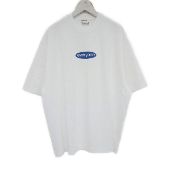 everyone×j.30000 エブリワン 国内正規 26SS oval logo tee shirt オーバルロゴTシャツ 半袖 EV23-CS06 WHITE ホワイト 白 XL
