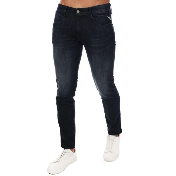 リプレイ メンズ ボトムス デニムパンツ ジーンズ Replay AnbasslimFit Jeans Dark Blue ブルー