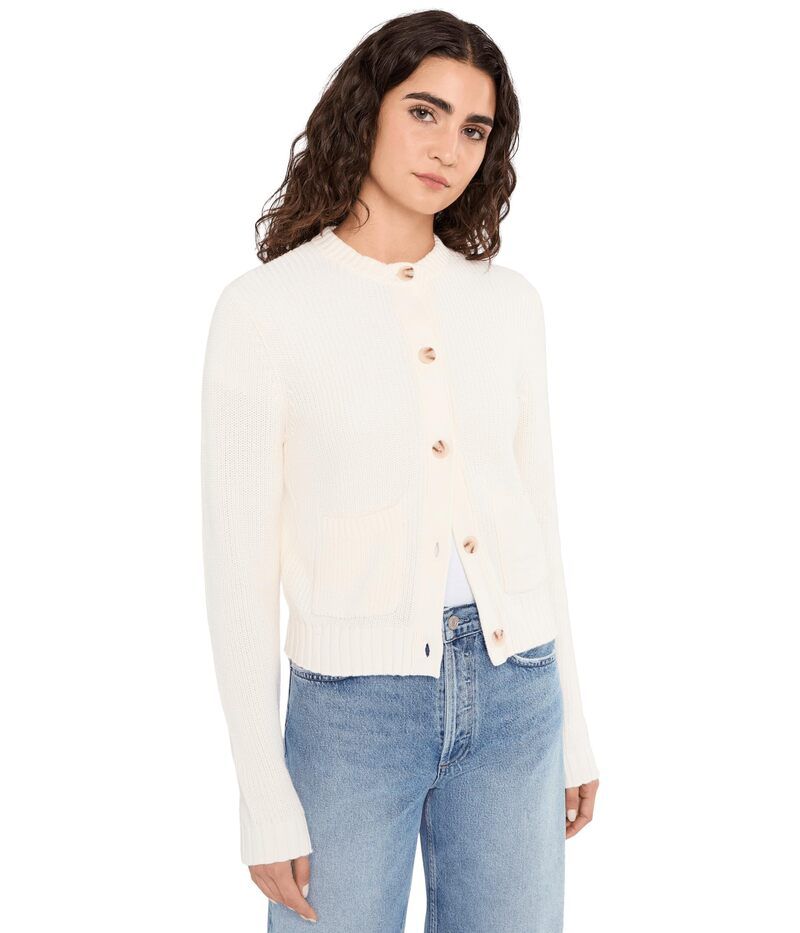 525 アメリカ レディース アウター ニット・セーター クルーネック カーディガン 525 america Palmer Crew Neck Cardigan Chalk チョーク