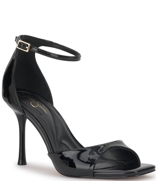 ジェシカシンプソン レディース シューズ サンダル アンクル Jessica Simpson Rovena Patent Ankle Strap Dressandals Black ブラック 20,060円