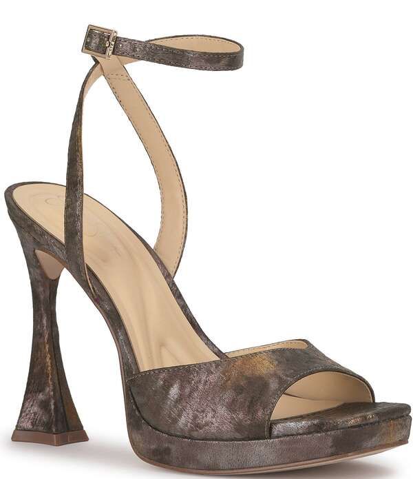 ジェシカシンプソン レディース シューズ サンダル プラットフォーム トール Jessica Simpson Jixte Metallic Platform Dressandals Metallic