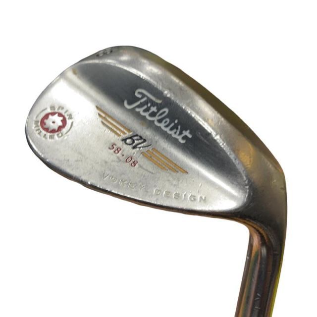 [Used] Titleist VOKEY SPIN MILLED (2009) 58°/08° Wedge WG Dynamic Gold (Flex S) Mens Right Handed Right C Rank Golf Club
