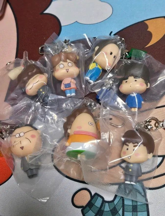 あたしンち フィギュア キーホルダー フルセット (7種 レディース含む)