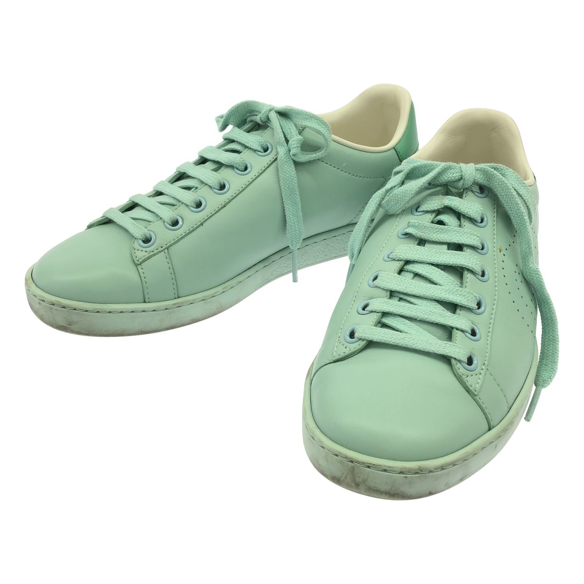 GUCCI グッチ インターロッキングG ローカットスニーカー 598527 グリーン系 36