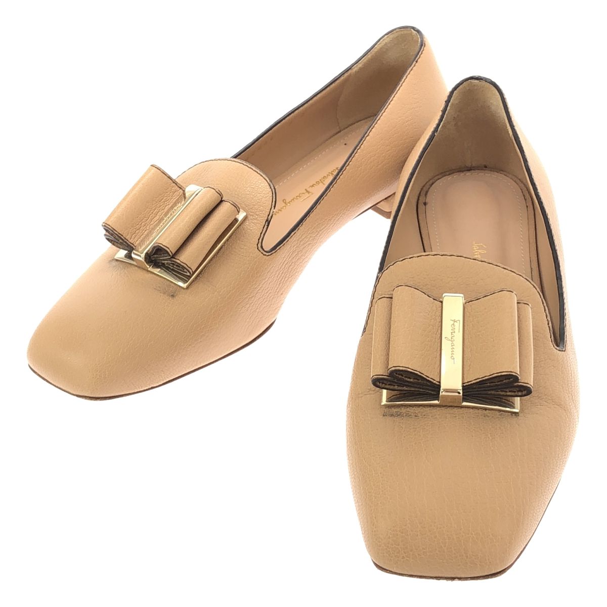Salvatore Ferragamo サルバトーレ フェラガモ ヴァラ リボン レザー