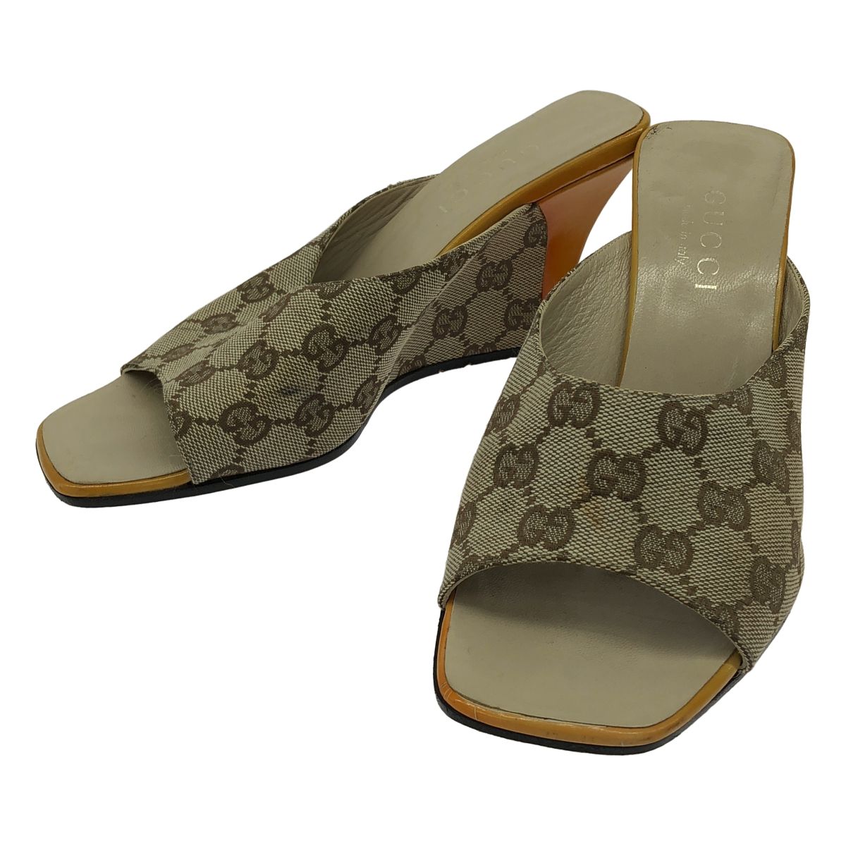 GUCCI グッチ GGウェッジソールサンダル 4049 ベージュ 36 7,920円
