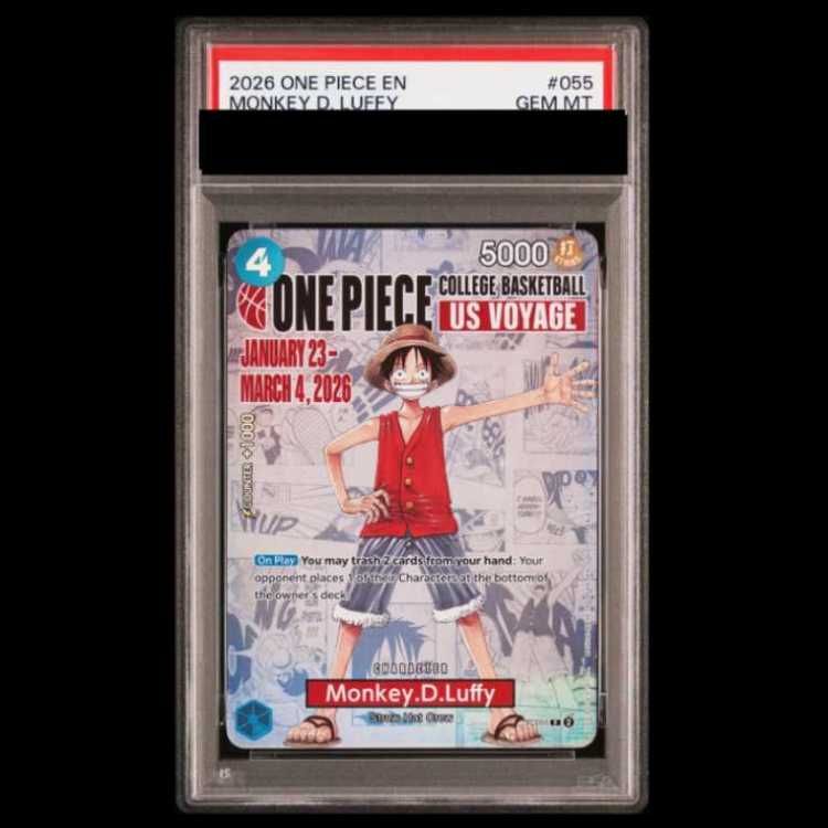 PSA10】 モンキー・D・ルフィ 英語版 COLLEGE BASKETBALL US VOYAGE P