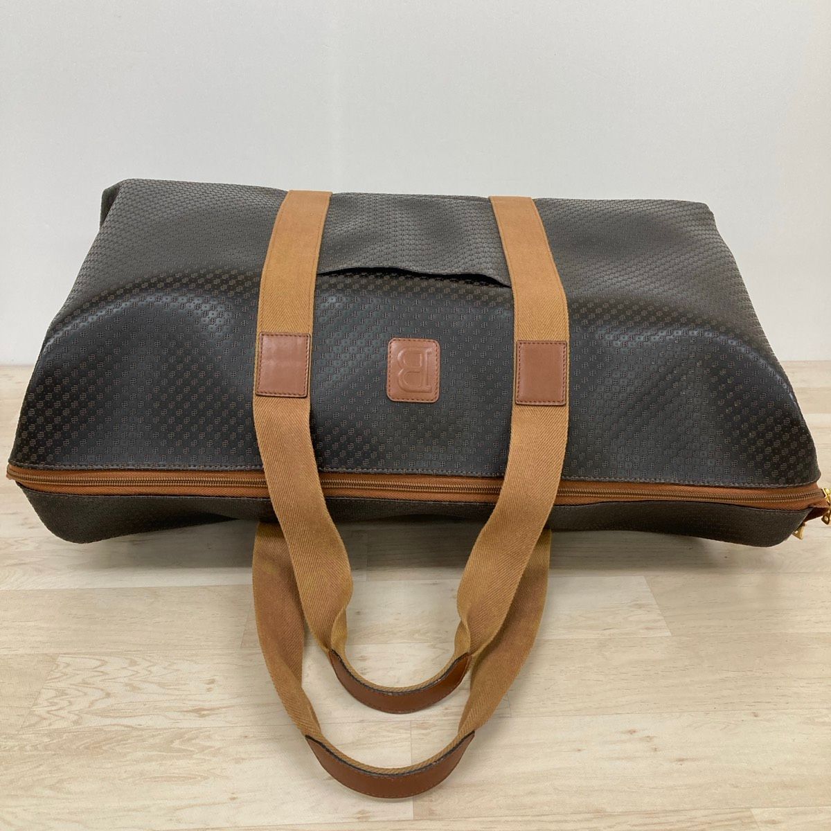 美品 BALLY/バリー ボストンバッグ 旅行カバン 総柄 ロゴ ダーク