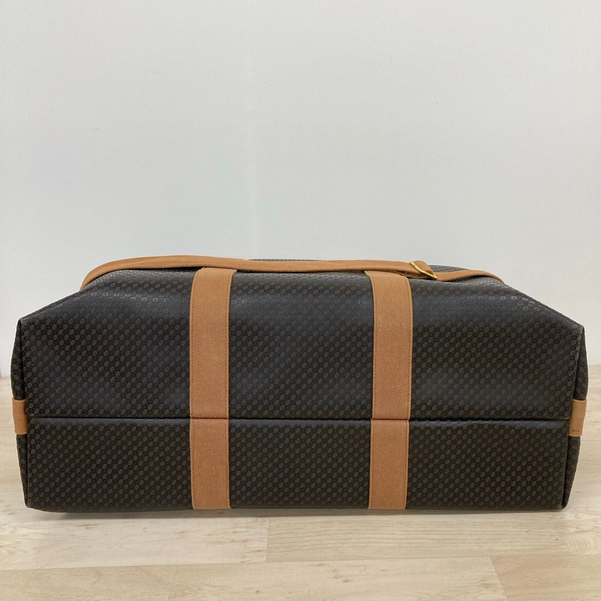 美品 BALLY/バリー ボストンバッグ 旅行カバン 総柄 ロゴ ダーク