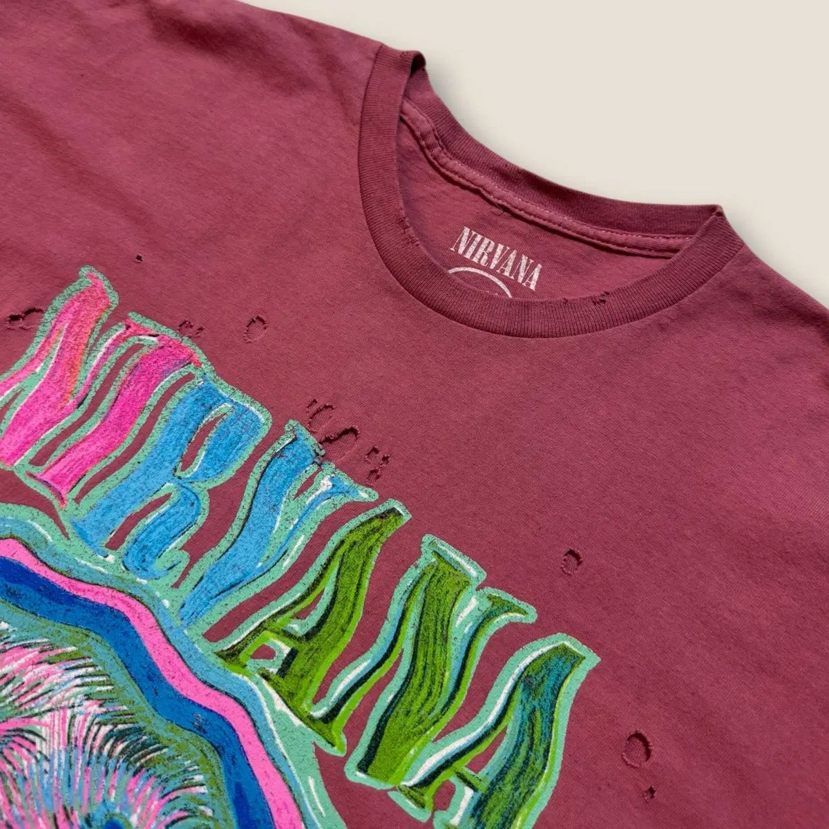 00s Nirvana 正式ライセンス ホール ダメージ Tシャツ XL 7,561円