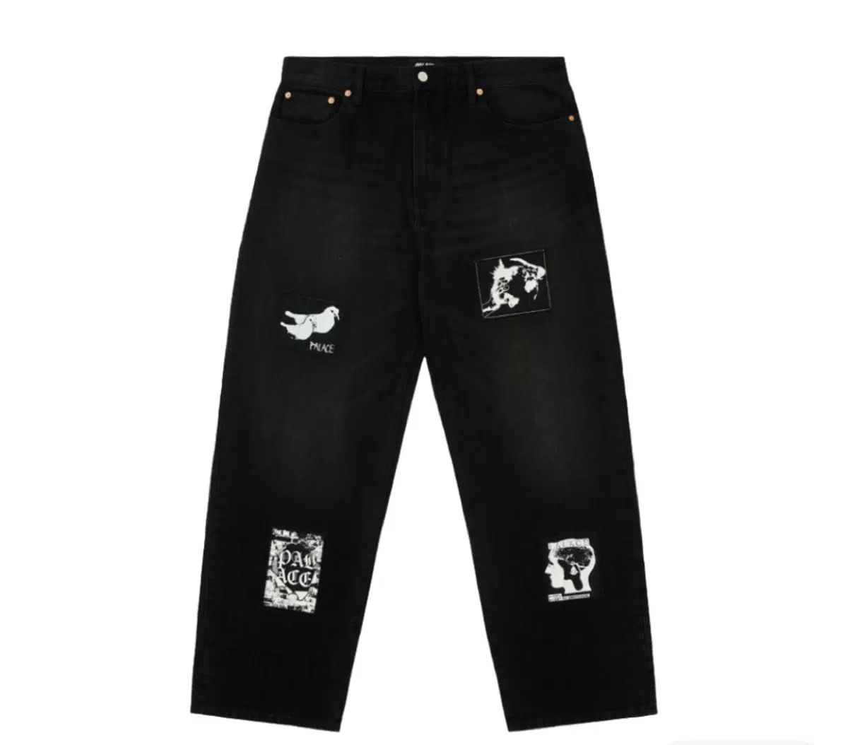 パレス P90 バギー ジーン パッチ UP ブラック 25SS 41,603円