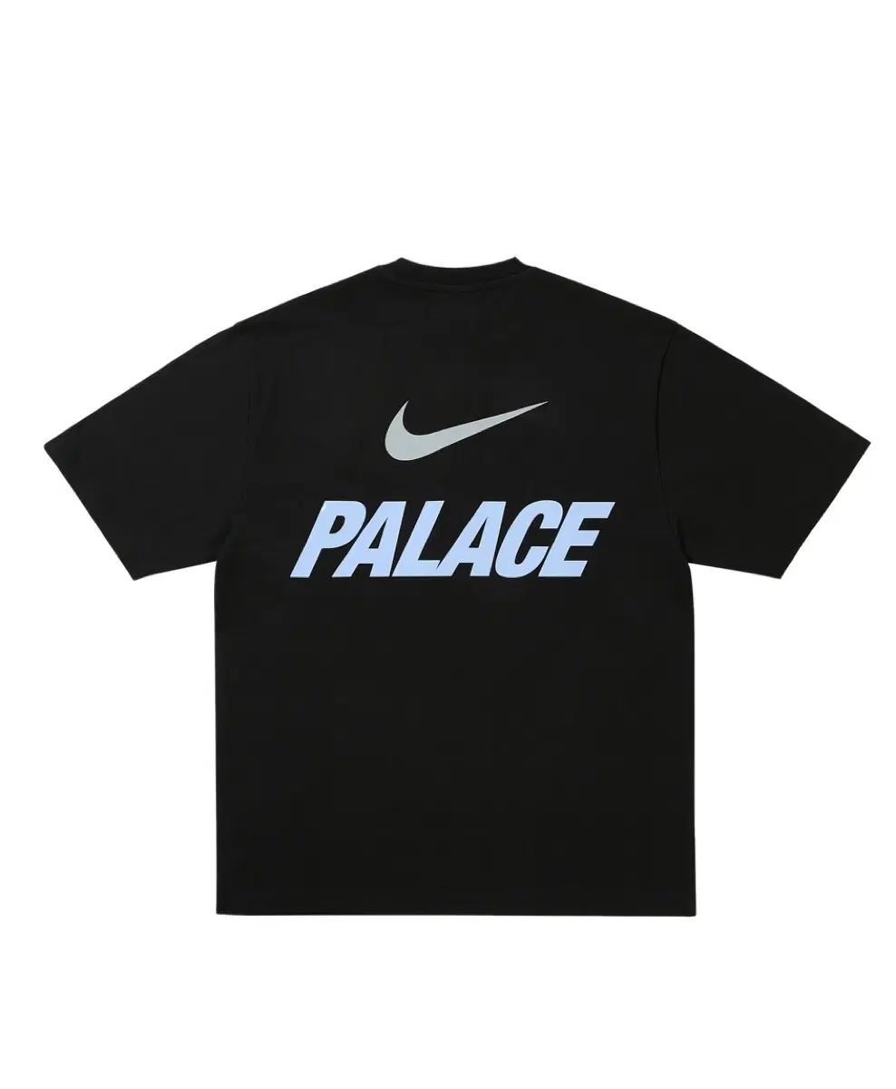 パレス x NIKE フォント スウッシュ 半袖 Tシャツ ブラック L