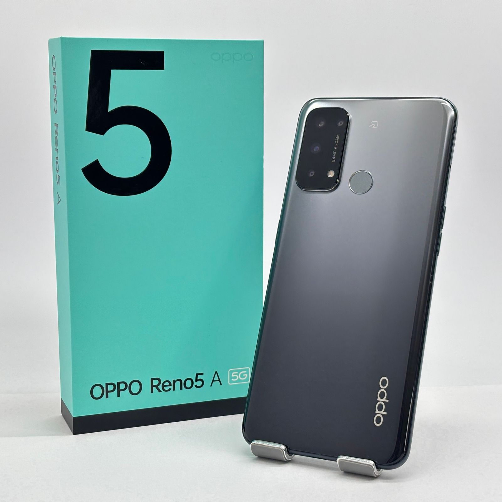 美品 Android A103OP OPPO Reno5 A 128GB SIMフリー ブラック【C8574-C