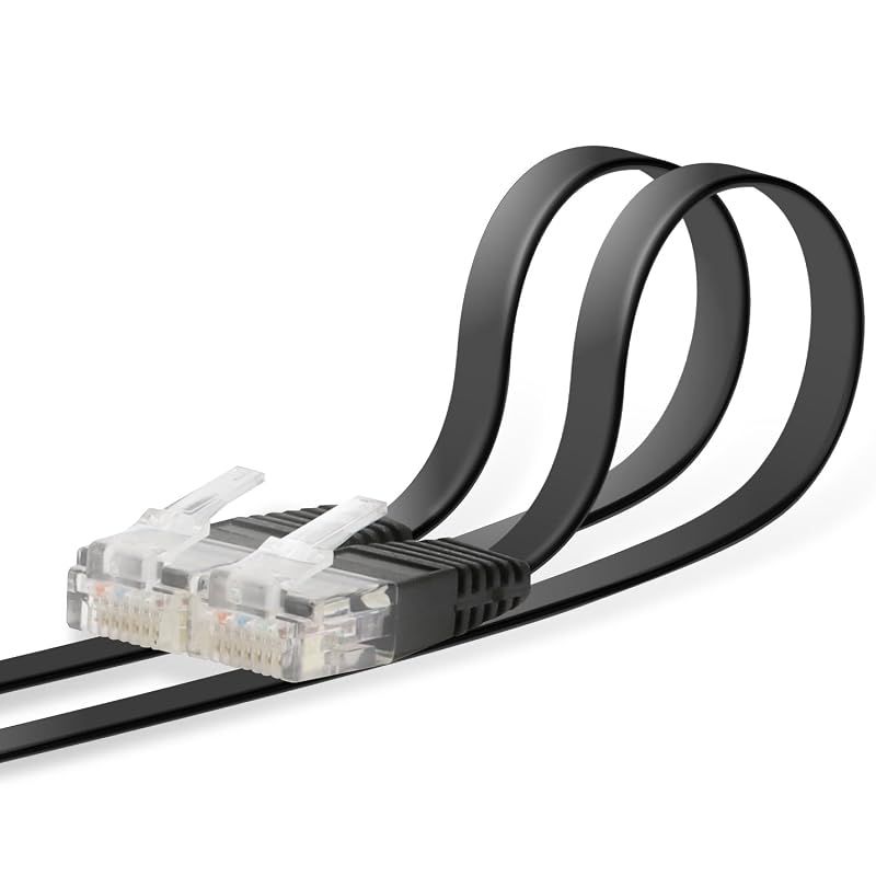 エレコム LANケーブル CAT6 15m スーパーフラット ブラック LD-GF/BK15
