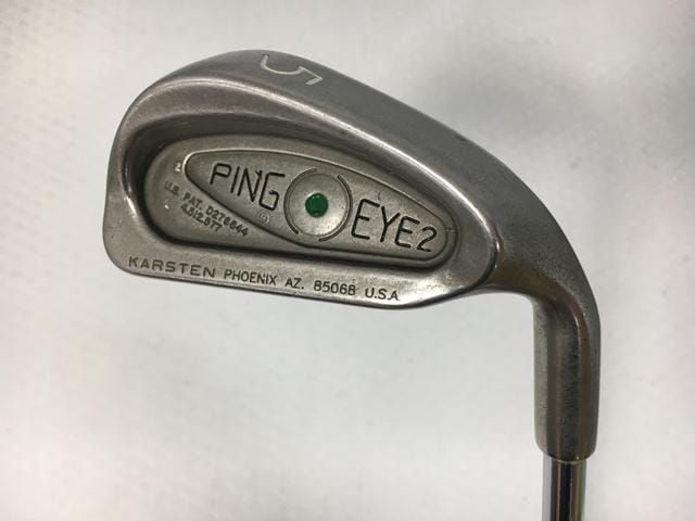 返品OK 【中古ゴルフクラブ】(9本セット)ピン EYE II ステンレス アイアン (グリーン) オリジナルスチール 3～9.P.S 6,174円