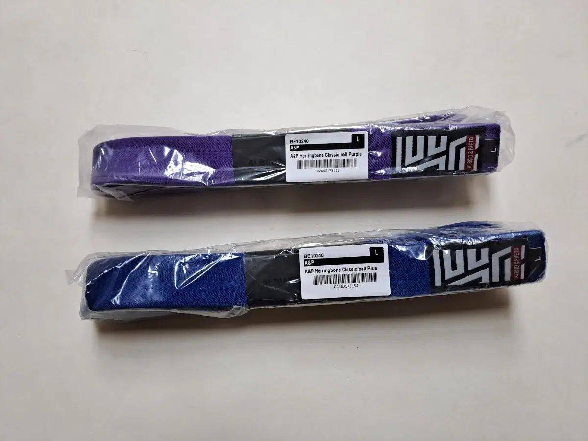 新品) アルビノアンドプレト ヘリンボーン Classic 柔術 Jiu-Jitsu ベルト ブルー パープル L サイズ