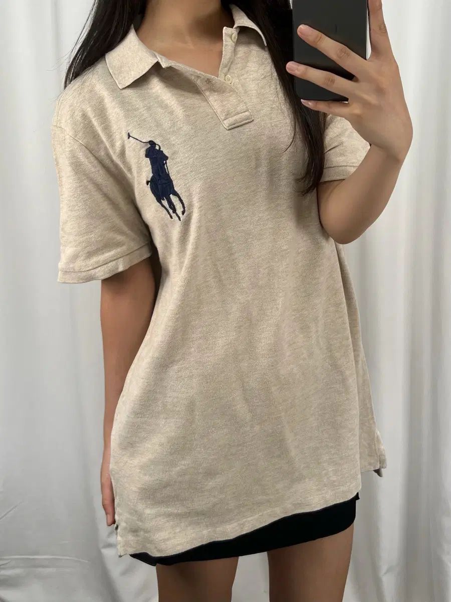 ポロ ベージュ ビックポニー PK 半袖 カラーTシャツ