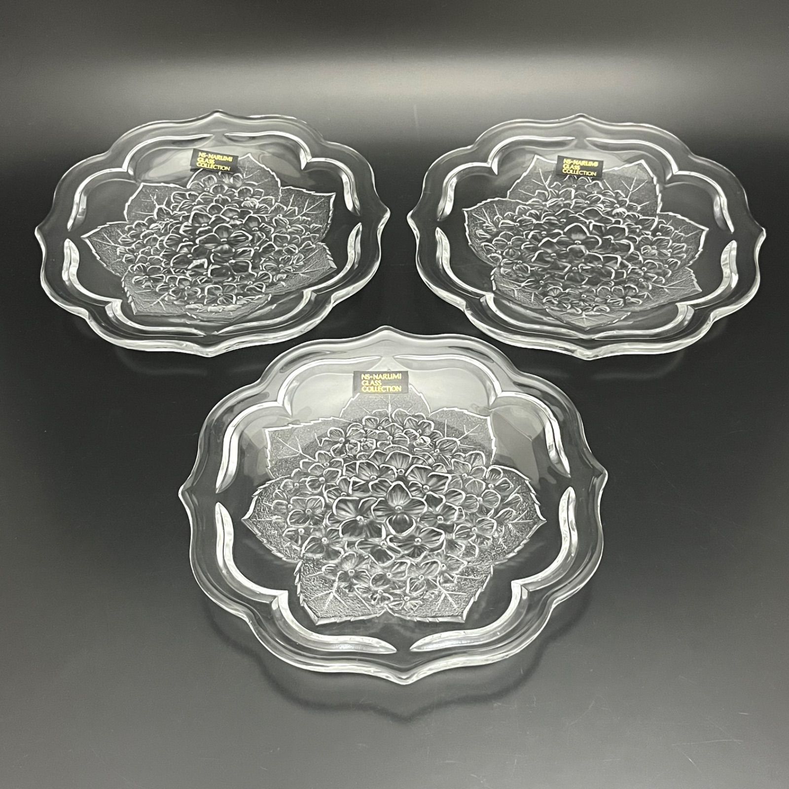 ◼︎未使用保管品◼︎【NS-NARUMI】グラスコレクション 紫陽花柄ガラス