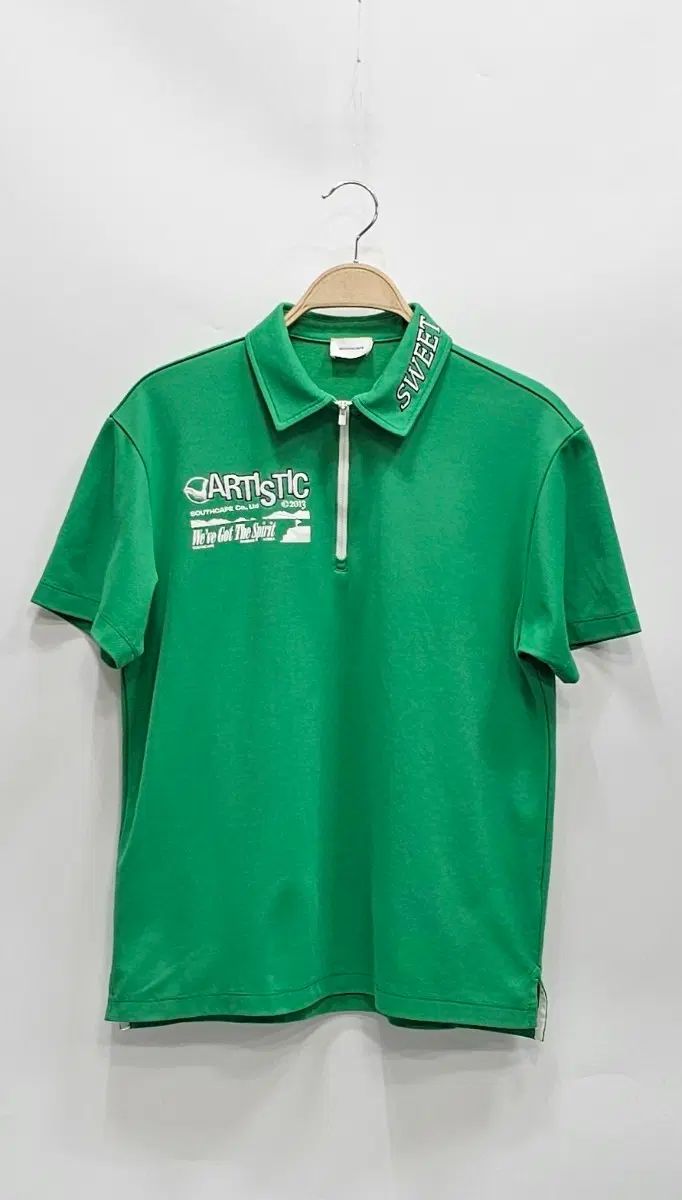 SOUTH CAPE 20SS ゴルフ KARA 半袖 Tシャツ / M (100) ライトグリーン