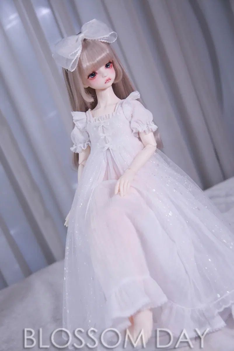 bjd msd ブラサムデイ 水玉模様のドレス