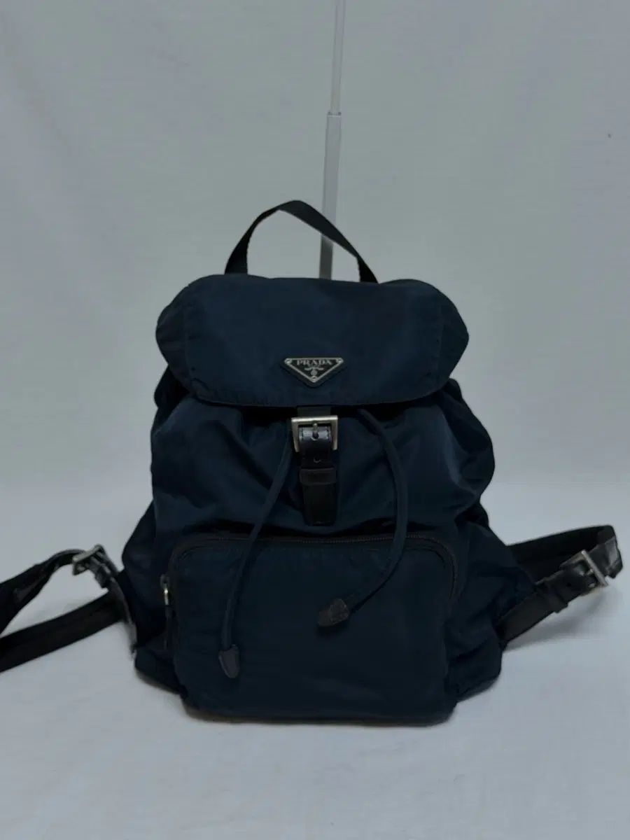 正規品 PRADA プラダ ポコノ ナイロン ワンポケット バックパック ネイビー Mサイズ
