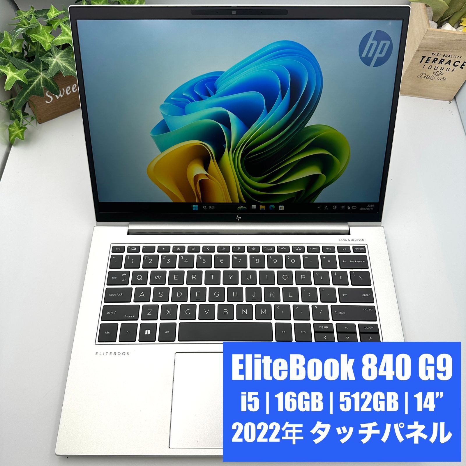 【第12世代・タッチ対応】EliteBook 840 G9 Core i5-1245U 16GB 512GB 14型 USキー【54】 35,620円