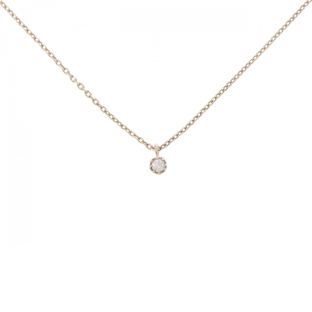アガット ダイヤモンド ネックレス 0.03CT
