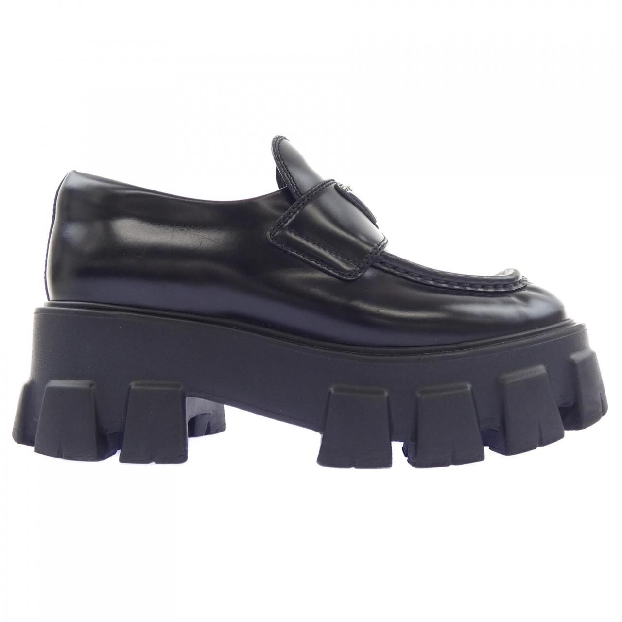 プラダ PRADA モノリス ローファー トライアングルロゴ 1D649M シューズ