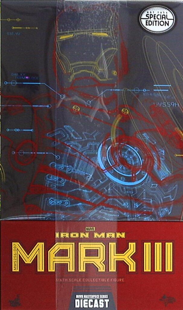 HOTTOYS MOVIE MASTERPIECE DIECAST IRON MAN MARK 3 / DIECAST （アークリアクター付） MMS256