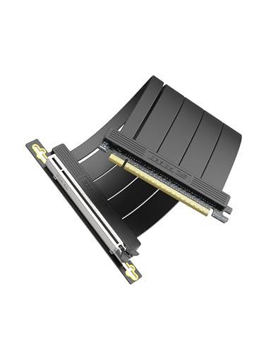 EZDIY-FAB PCIe 5.0 x16 ライザーケーブル 20cm 90度 128GB/s 超高速転送 RTX 50/40・RTX 5090 4090 & RX 9000 対応 GPU垂直マウントブラケット PCIe 4.0/3.0 下 94048465