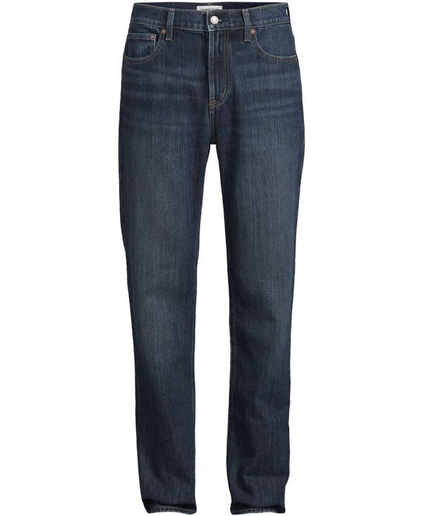 ランズエンド メンズ ボトムス デニムパンツ Lands End Mens Rigid Comfort Waist Classic Fit Jean Dark pacific wash