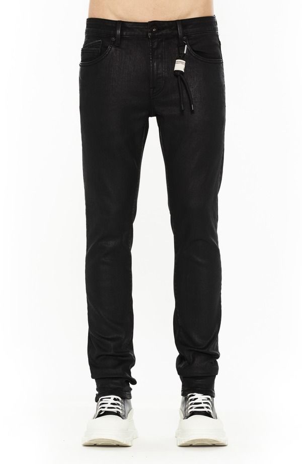 カルト オブ インディビジュアリティ メンズ ボトムス デニムパンツ ジーンズ Cult of Individuality Rocker Slim 602 Jeans Black Coated ブラッ