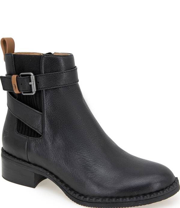 ジェントルソウルズ レディース シューズ ブーツ・レインブーツ チェルシー レザー Gentle Souls Bolton Leather Buckled Strap Chelsea Booties 49,080円