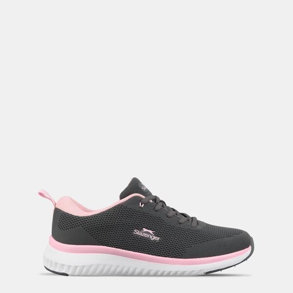 スラセンジャー レディース シューズ スニーカー Slazenger Jenson Trainer Womens GreyPink グレー