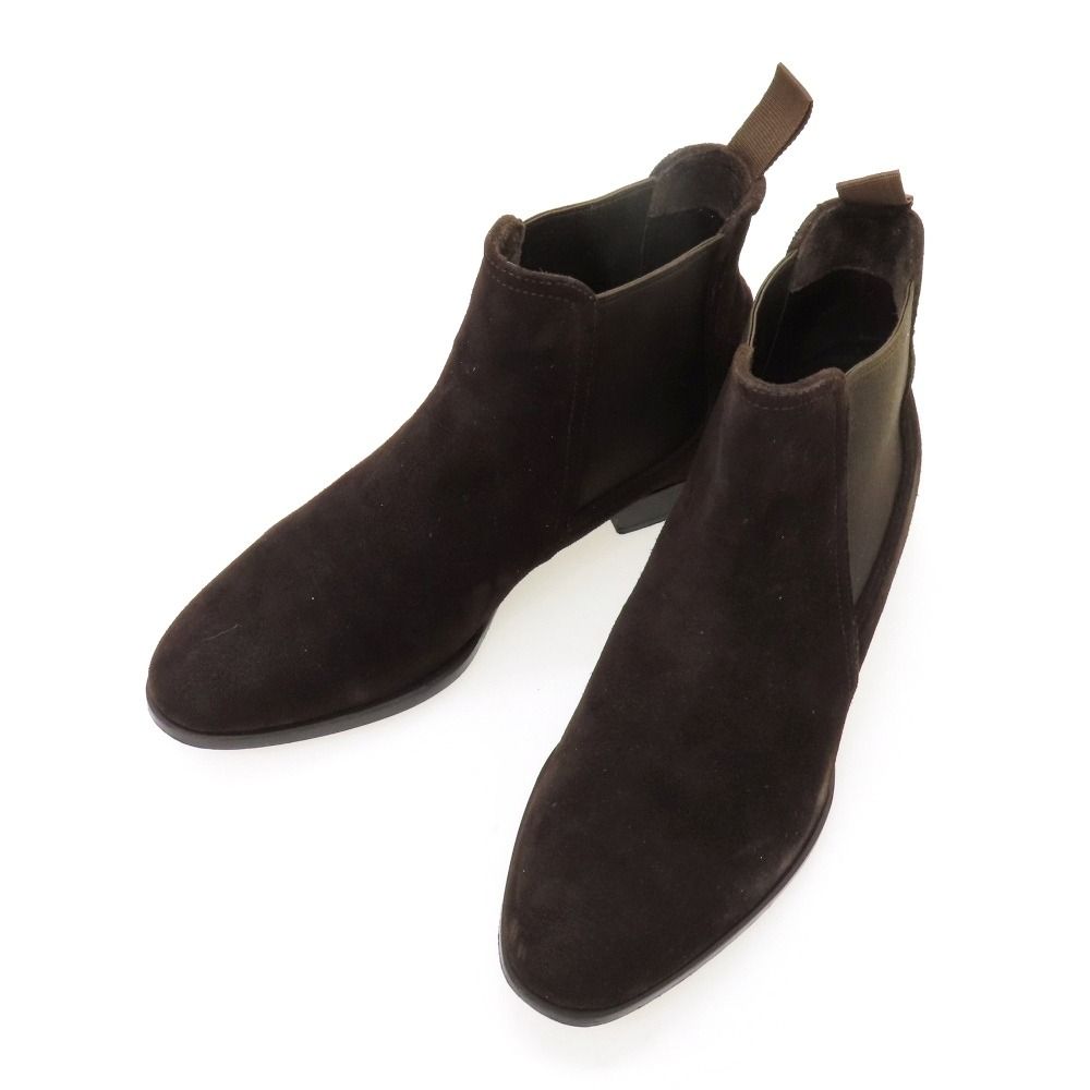 【中古】ポルペッタ polpetta スエード ブーツ ダークブラウン【サイズ39 1/2】【メンズ】