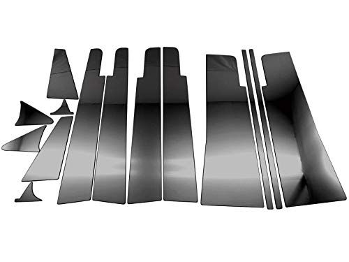 N◆BRIGHTZ デリカD:5 CV 超鏡面ステンレスブラックメッキピラーパネル バイザー有用 14PC 【 PIL-BLA-396 】 CV1W CV2W CV4W CV5W CV1 CV2 CV4 CV5 V1 V2 V3 V4 V5 e4a331a7