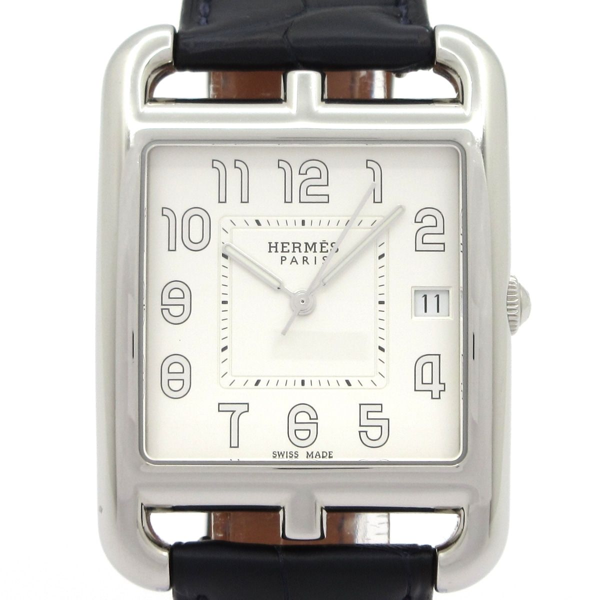 HERMES(エルメス) 腕時計 ケープコッドTGM CC1.810 メンズ SS/アリゲーターマットベルト/Z 白 127,550円
