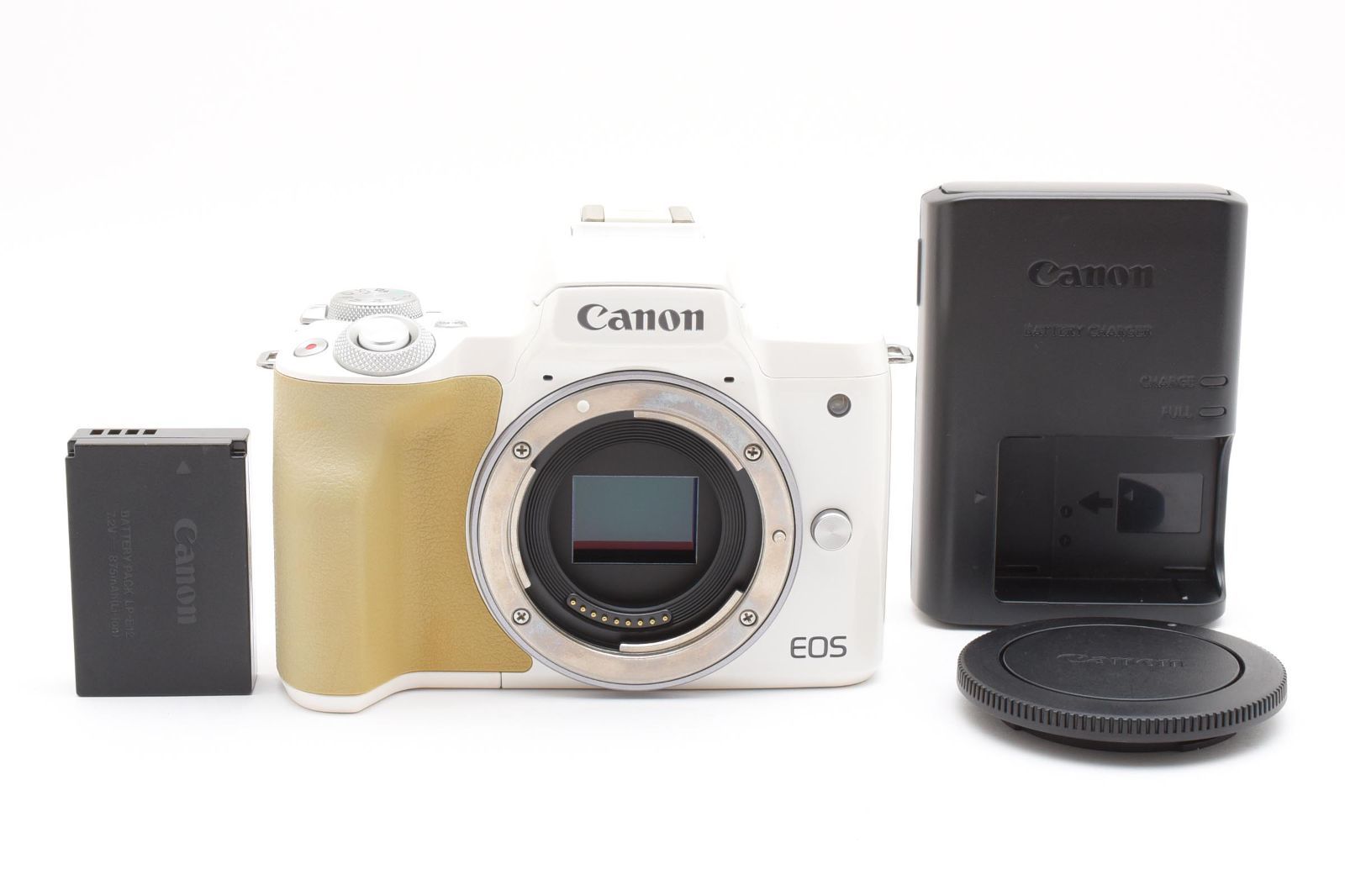 良品 Canon EOS Kiss M ホワイト ほ０２５