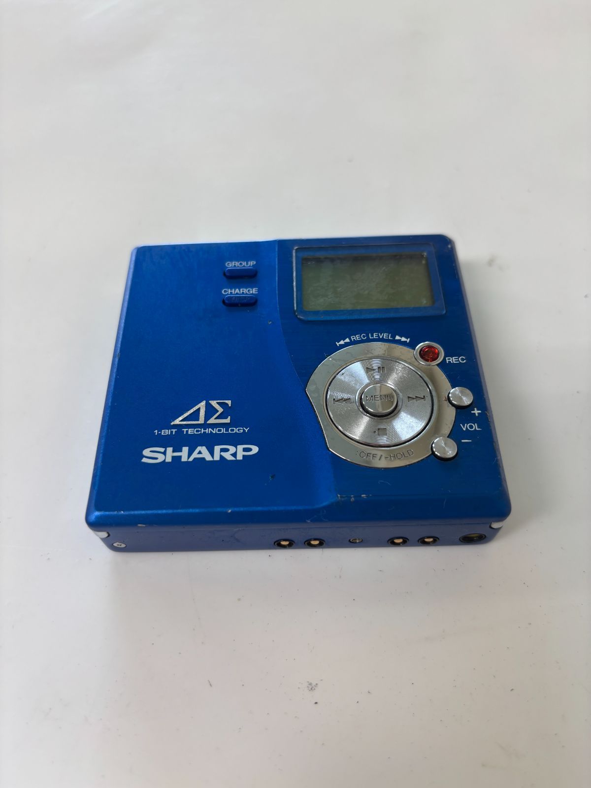 ジャンク】SHARP シャープ Auvi MD-DR77-A ポータブルMDレコーダー