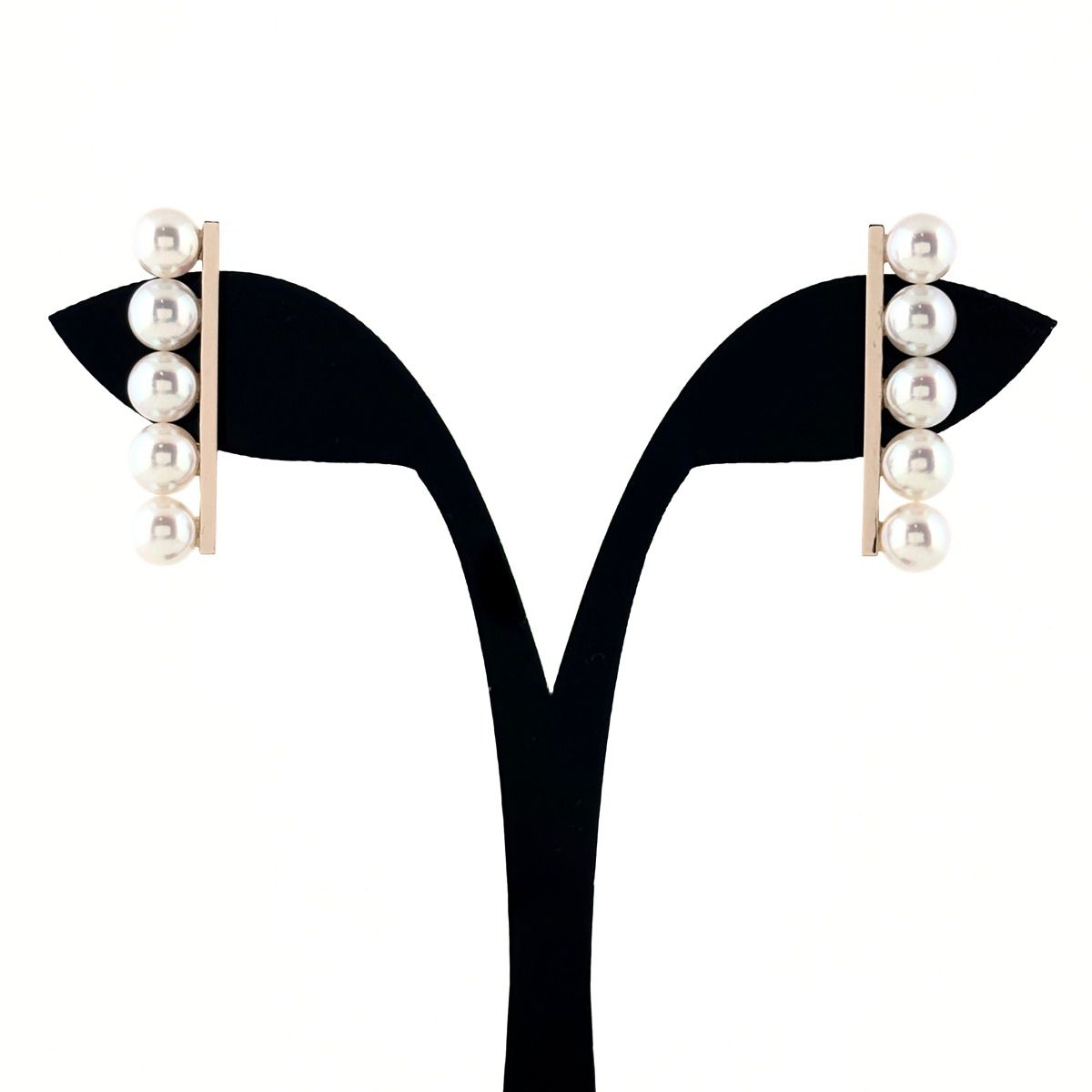 Tasaki TASAKI Balance Plus YG Yellow Gold Pearl Pearl Earrings 750 K18 Pearl Ladies [pre]