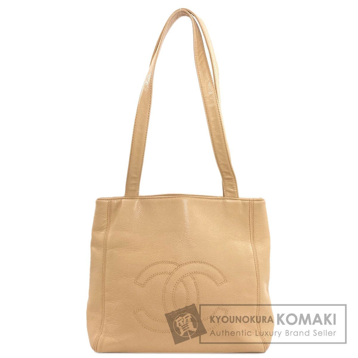 CHANEL シャネル ココマーク ゴールド金具 ハンドバッグ グレインド カーフスキン レディース [中古] 90,750円