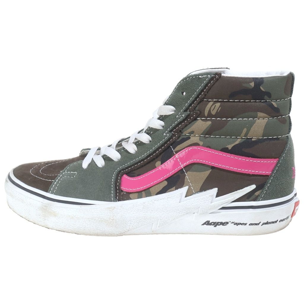 VANS (ヴァンズ) ×AAPE by A Bathing Ape SK8-HI BOLT エーエイプバイアベイシングエイプ カモフラ 迷彩 ボルト スケート ハイカットスニーカー US9.5/27.5cm VN0A5JIVCMA