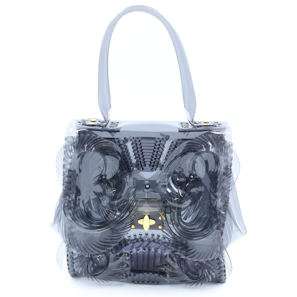 Mame Kurogouchi (マメ クロゴウチ) Transparent Sculptural Handbag トランスパレント スカルプチュラル ハンドバッグ ブラック MM-AC098