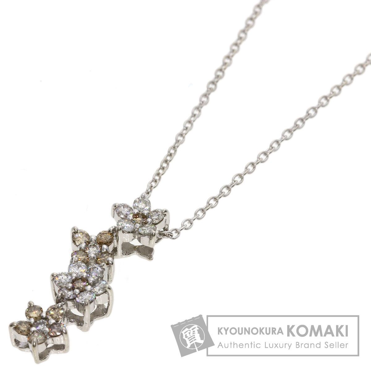 Ponte Vecchio ポンテヴェキオ ダイヤモンド ネックレス K18WG レディース [中古]