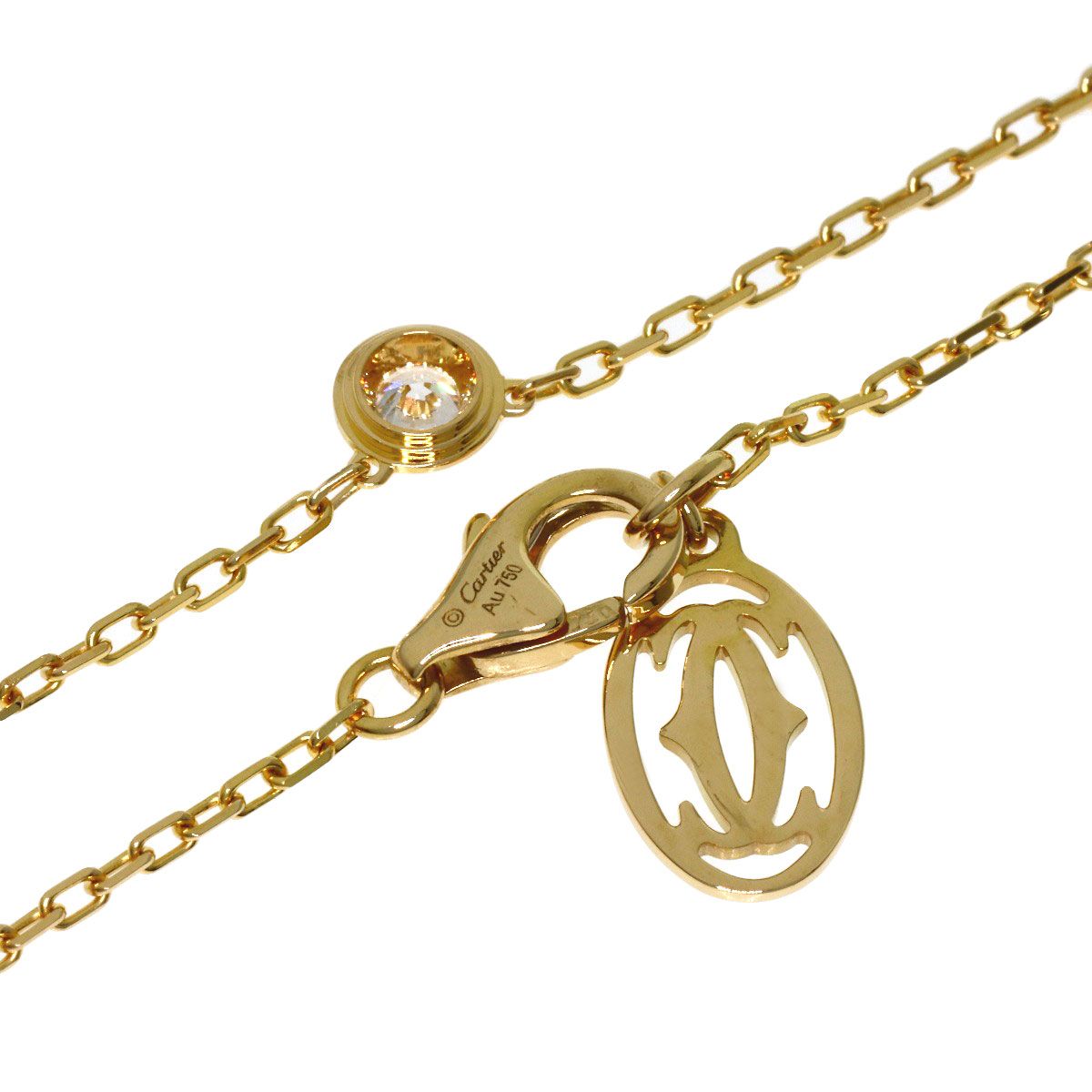 大黒屋22】Cartier カルティエ ディアマンレジェネックレス/PG/1PD